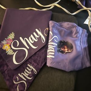 Dog shirt and bandanna someone who has pass away